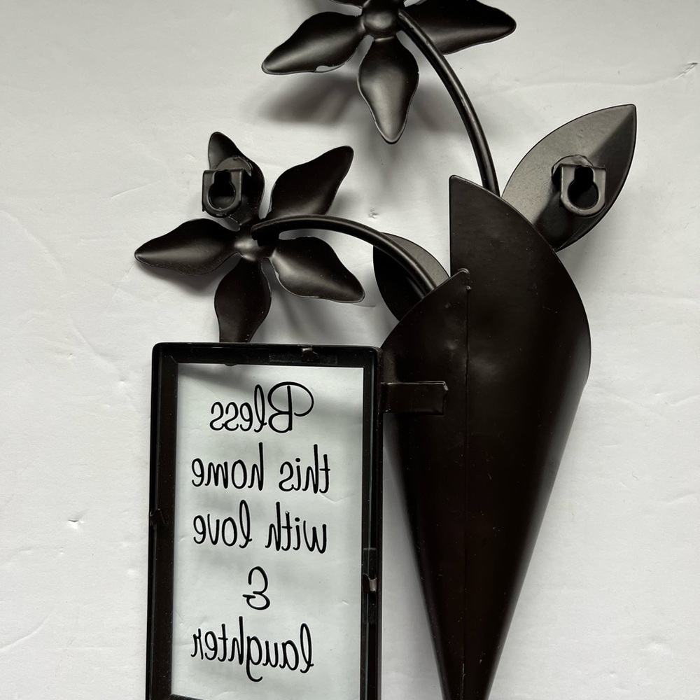 Like New condition, Metal Wall hanging “Bless This Home” decoration - Picture 2 of 2